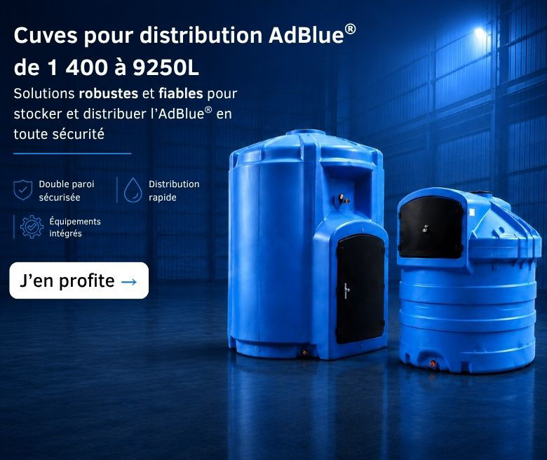 Cuve pour distribution AdBlue de 1 400 a 9 250 litres